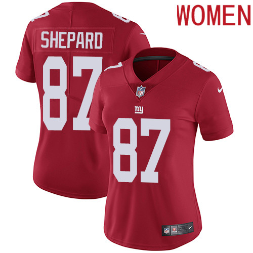 2019 Women New York Giants #87 Shepard red Nike Vapor Untouchable Limited NFL Jersey